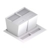 Cube corbeille environnemental rectangulaire K
