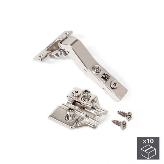 Bras de charnière Angle de 45 ° avec Frein et Excentrique Emuca X91 Euro (10 pcs)
