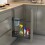 Porte-torchon Coulisses Latéraux Flat Anthracite