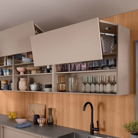Charnière relevable de cuisine AVENTOS HF Top Blum pour portes pliantes