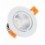 Spot LED Downlight 7W COB Circulaire Blanc Ø70 mm Blanc Chaud