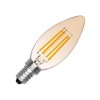 Ampoule Filament LED E14 6W 600 lm Dimmable C35 Vela Gold 2700K