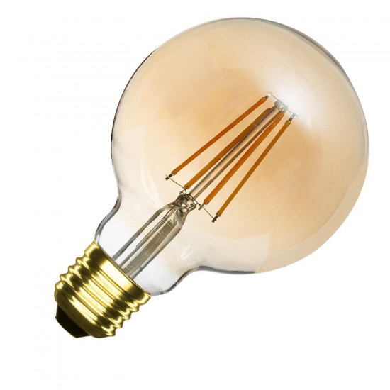Ampoule à Filament LED E27 6W 600 lm Dimmable G95 Gold 2700K