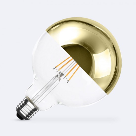 Ampoule à Filament LED E27 8W 800 lm G125 Gold Reflect 2200K