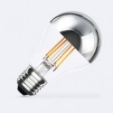 Ampoule Filament LED E27 8W 800 lm A60 Dimmable Chrome Reflect 2200K