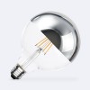 Ampoule à Filament LED E27 8W 800 lm G125 Chrome Reflect 2200K