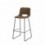 Tabouret haut ROWAN marron