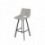 Tabouret haut ASTON gris clair