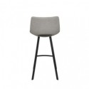 Tabouret haut ASTON gris clair