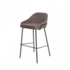 Tabouret haut LOUIS taupe