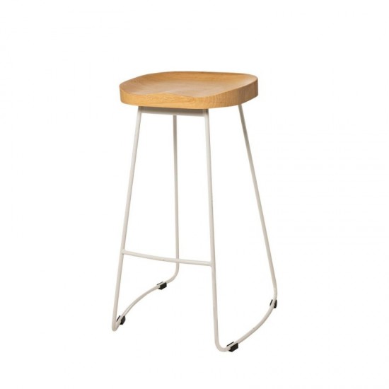 Tabouret bas JOEL blanc