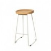 Tabouret bas JOEL blanc