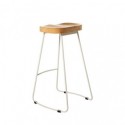 Tabouret bas JOEL blanc