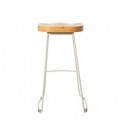 Tabouret bas JOEL blanc
