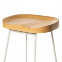 Tabouret bas JOEL blanc
