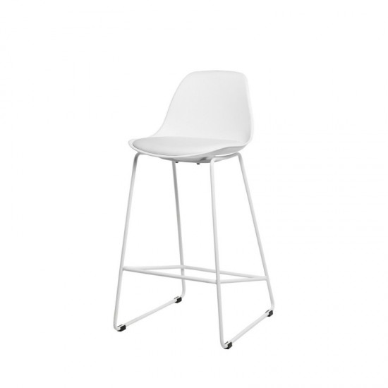 Tabouret bas JAKE blanc