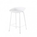 Tabouret bas NETTA blanc