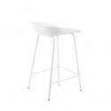 Tabouret bas NETTA blanc