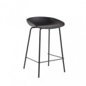 Tabouret bas NETTA noir