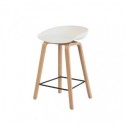Tabouret bas RUTH blanc