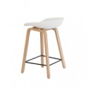 Tabouret bas RUTH blanc