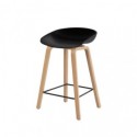 Tabouret bas RUTH noir