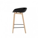 Tabouret bas RUTH noir