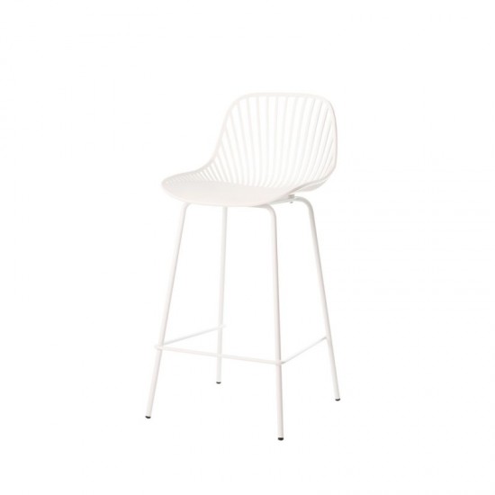 Tabouret bas PEYTON blanc