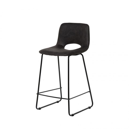 Tabouret bas ALFIE gris foncé