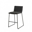 Tabouret bas BRANDON gris foncé