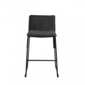 Tabouret bas BRANDON gris foncé