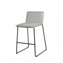 Tabouret bas BRANDON gris clair