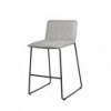 Tabouret bas BRANDON gris clair