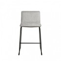 Tabouret bas BRANDON gris clair