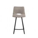 Tabouret bas CLARK taupe