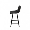 Tabouret bas CLARK gris foncé