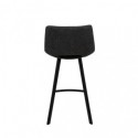 Tabouret bas CLARK gris foncé