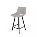 Tabouret bas CLARK gris clair