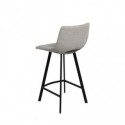Tabouret bas CLARK gris clair