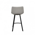 Tabouret bas CLARK gris clair