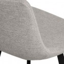 Tabouret bas CLARK gris clair
