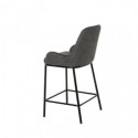 Tabouret bas MILTON gris foncé