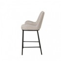 Tabouret bas MILTON gris clair