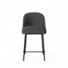 Tabouret bas NELSON gris foncé