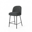 Tabouret bas NELSON gris foncé