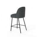Tabouret bas NELSON gris foncé