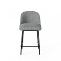Tabouret bas NELSON gris clair