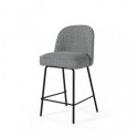 Tabouret bas NELSON gris clair