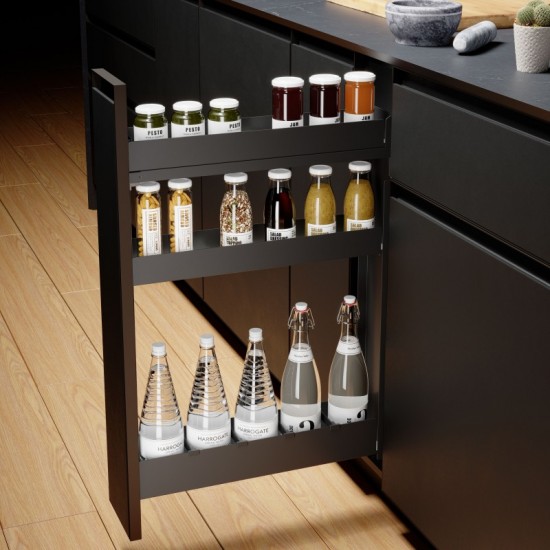 Casier à bouteilles extractible 3 Niveaux Nova Flat Latéral