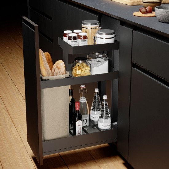 Porte-bouteilles extractible à trois niveaux Nova Flat Basal